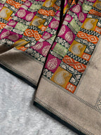 Banarasi Pure Katan Silk Saree with Minakari Rangkat Pattern in Multi Colour Shades PKM13