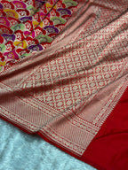 Banarasi Pure Katan Silk Saree with Minakari Rangkat Pattern in Multi Colour Shades PKM14