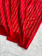 Red Bridal Banarasi Katan Satin silk saree Booti Ganga Ghaat with Swarovski & Gotta Patti Work BSKL01