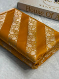 Banarasi Mashru Satin Silk Saree Cross Pattern MSK13