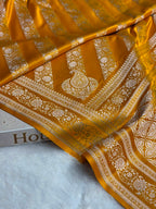 Banarasi Mashru Satin Silk Saree Cross Pattern MSK13