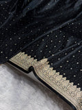 Banarasi Mashru Satin Silk Saree Booti Tanchoi Pattern MSK07