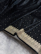 Banarasi Mashru Satin Silk Saree Booti Tanchoi Pattern MSK07