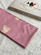 Banarasi Pure Katan Silk Saree Handwoven Kaduwa Boota Pattern with Minakari work in Baby Pink Shades PKH03