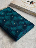 Banarasi Mashru Satin Silk Saree Tanchoi Pattern Peacock Shades MSK35