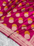 Banarasi Pure Katan Silk Saree with Minakari Ball Boota Pattern in Pink Shades PKM08