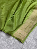 Banarasi Pure Katan Silk Saree with Minakari Boota Pattern in Pista Green Shades Shades PKM06