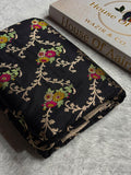 Banarasi Pure Katan Silk Saree with Minakari Jaal Pattern in Black Shades Shades PKM01