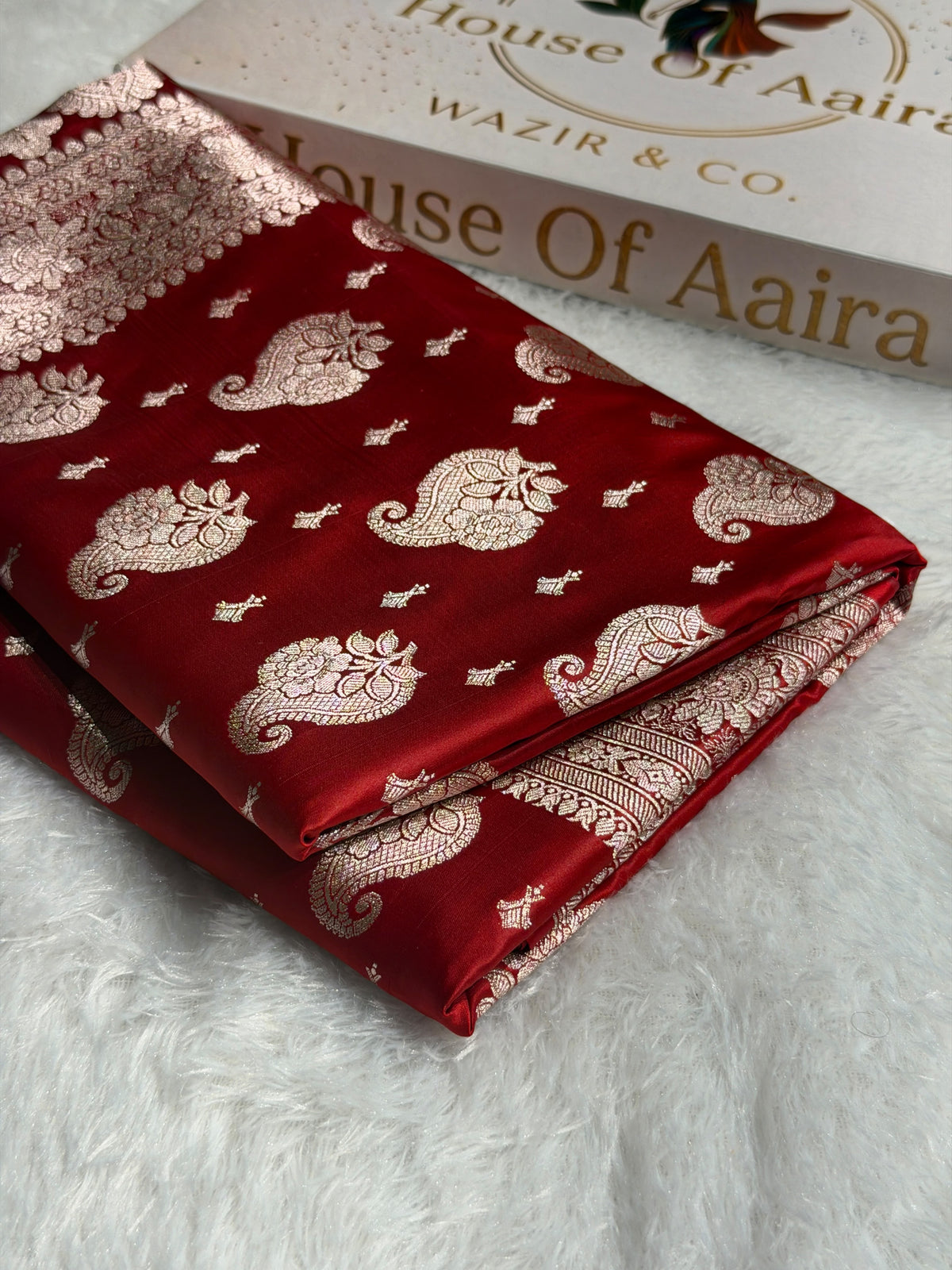 Banarasi Satin Katan Silk Saree Jaal Pattern in Maroon Shades SK16