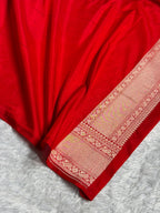 Banarasi Pure Katan Silk Saree with Minakari Boota Pattern in Red Shades PKM10
