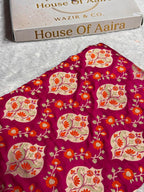 Banarasi Pure Katan Silk Saree with Minakari Boota Pattern in Rani Pink Shades Shades PKM05